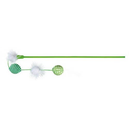 Trixie Playing Rod with Balls - játék macskapeca (labdával) macskák részére (42cm)