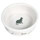 Trixie Ceramic Bowl - kerámia tál (fehér, mintás) macskák részére (0,2l /Ø12cm)